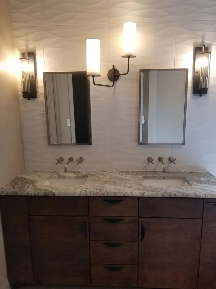 Rockwall Bathroom complete custom remodel and soaker tub