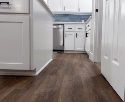 Premium LVP flooring detail